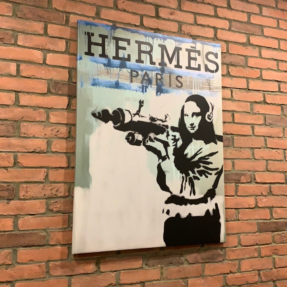 High Quality Canvas Print of Modern Mona Lisa